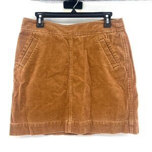 Ann Taylor Loft Beige Corduroy Mini Skirt Women's 2